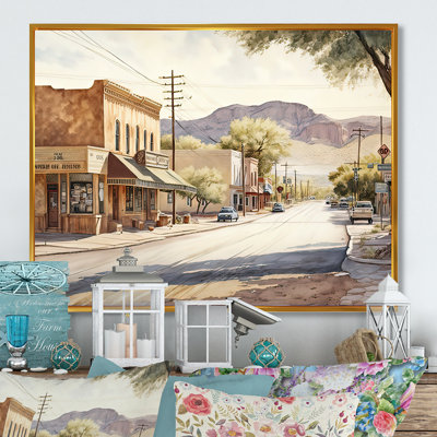 «Small Town Wild West II», impression sur toile