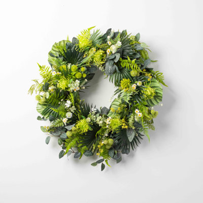 Handcrafted Faux Mixed Assortment Wreath