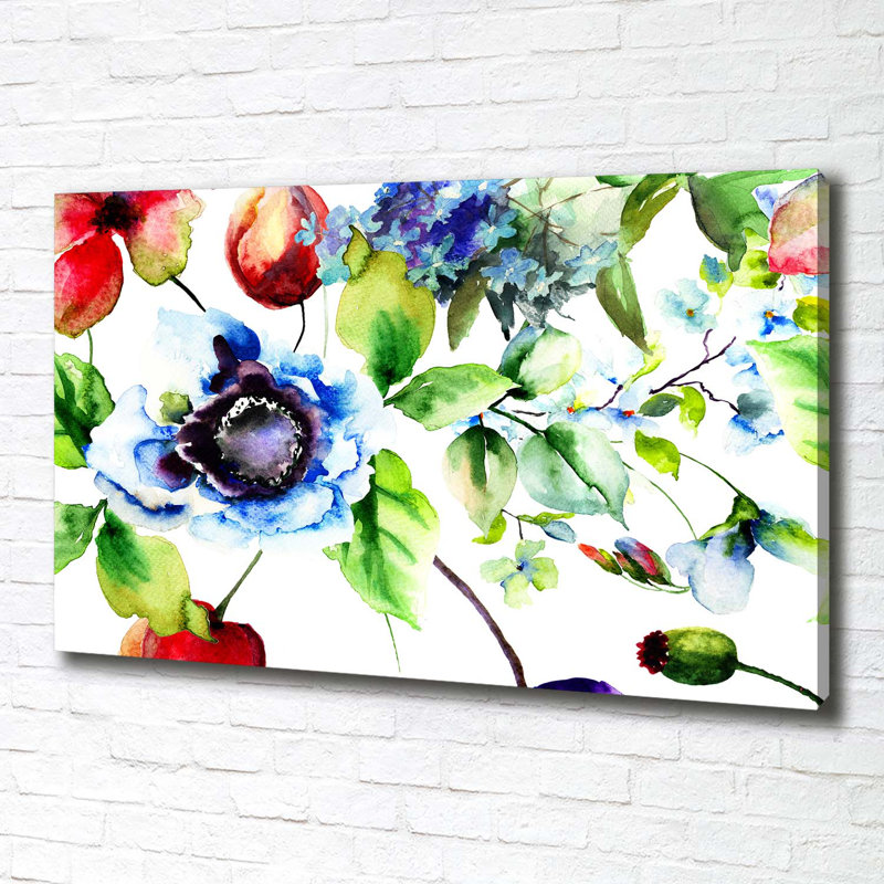 Spring Flowers - Wrapped Canvas Print