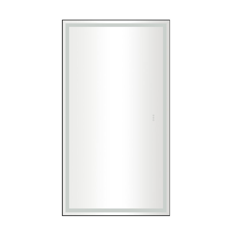 Miroir mural lumineux, 72 po x 48 po
