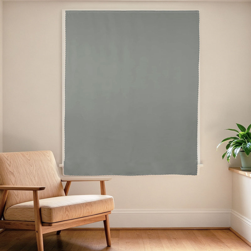  Rideau occultant en polyester de style moderne, 1 fenêtre, 1 panneau, 8 couleurs, Gris, L 83 po x L 91 po