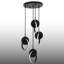 Luminaire suspendu grappe en métal 4 lumières 4 lumières