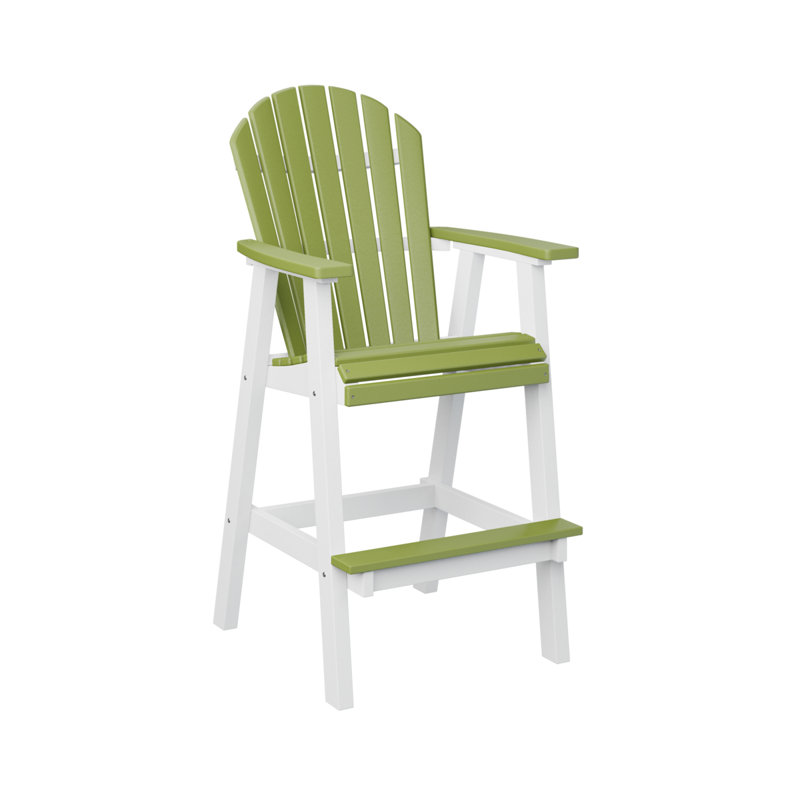 Berlin Gardens Comfo Back Bar Chair, 30", White/Black