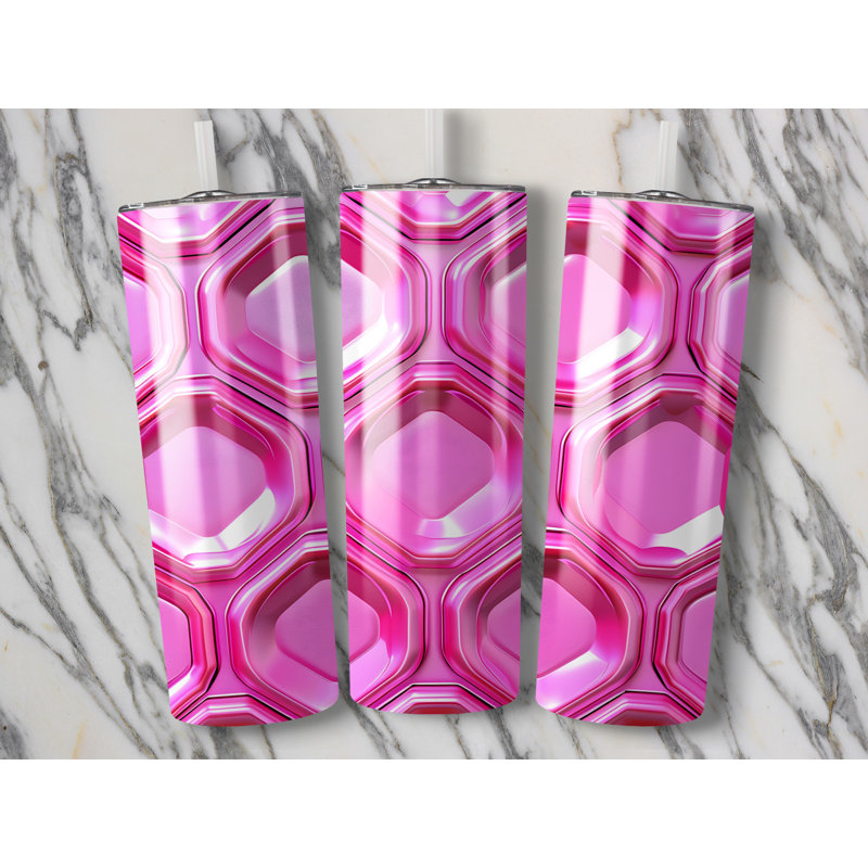 Choose Handmade Tumblers 591ml Vacuum Insulated Stainless Steel (18/8) Travel Tumbler with Straw