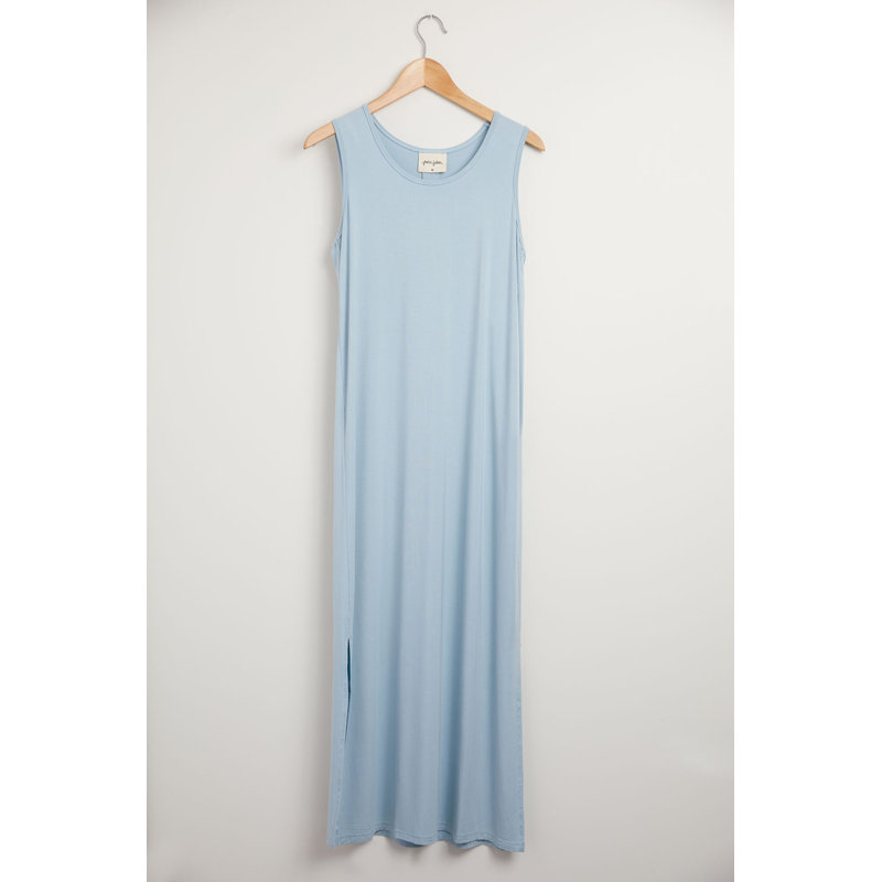 Robe drapée sans manches pour femme, S, Nuage et ivoire