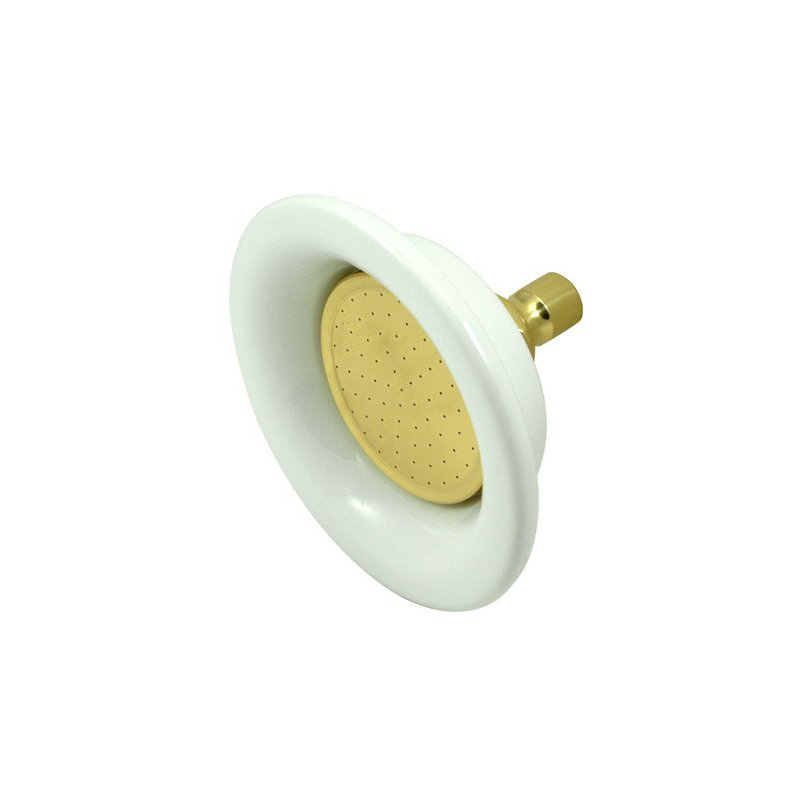 Hot Springs Sunflower Standard Fixed Shower Head, Polished Brass