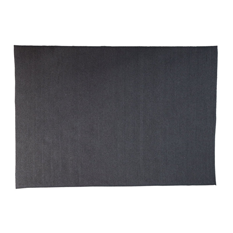 Circle Rug, Rectangle 6'6.8" x 9'10.2", Black