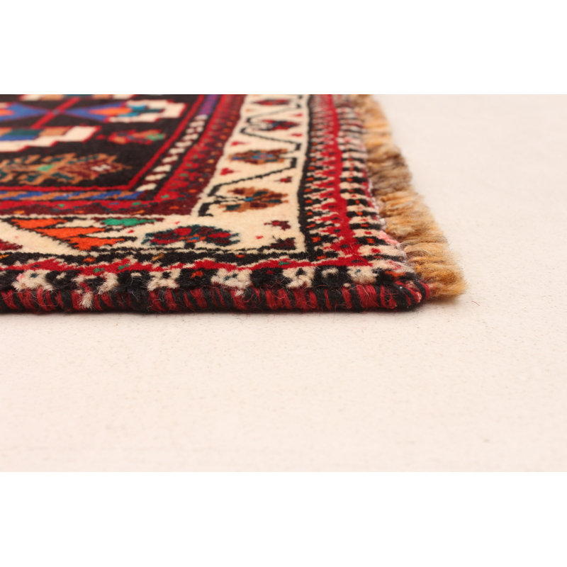 Tapis rouge rétro Daanyal 5 pi 3 po x 8 pi 6 po