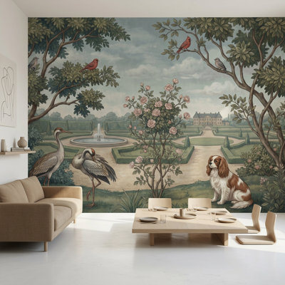 Papier peint formel avec motif rétro Chateau Estate
