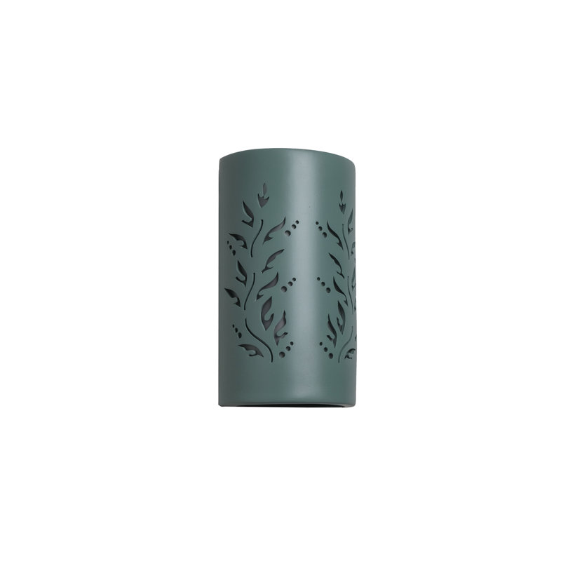 Lampe murale d'extérieur en céramique Ninamarie, ampoule DEL incluse, Sauge
