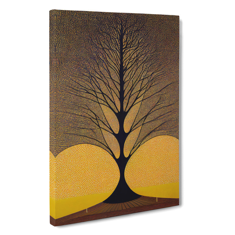 Antique Tree Art No.1 - Wrapped Canvas, 50cm H x 35cm W x 3cm D