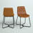 Alivia 19 " H Faux Leather Upholstered Metal Side Chair-382369865