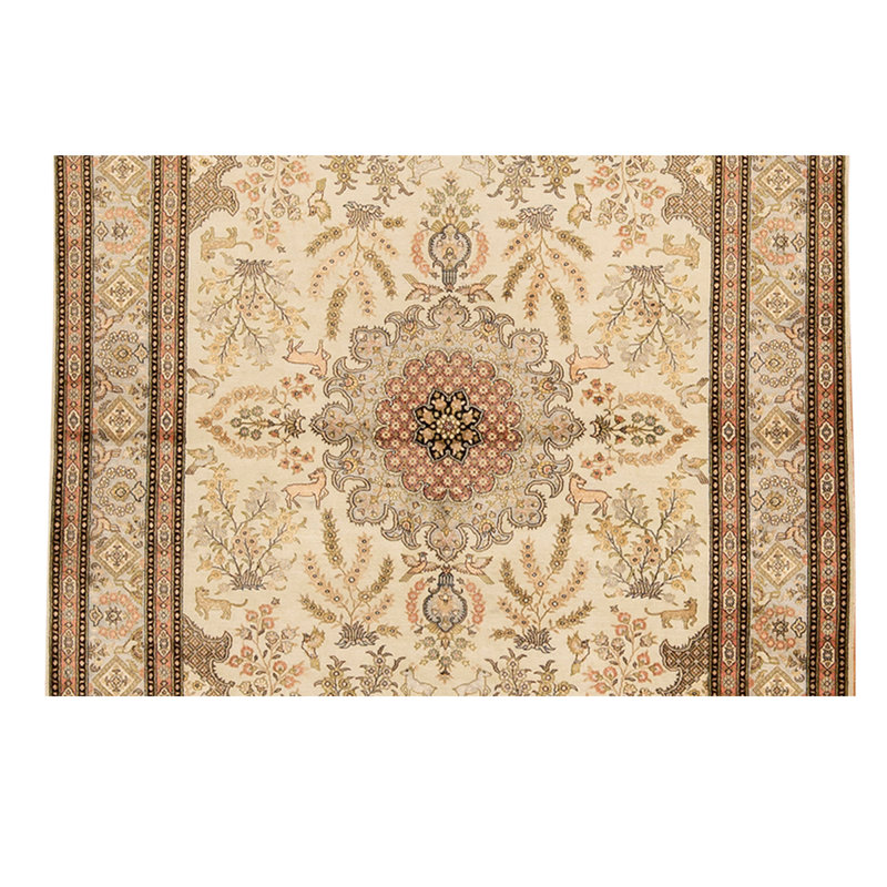 Hand Woven Silk Oriental Area Rug