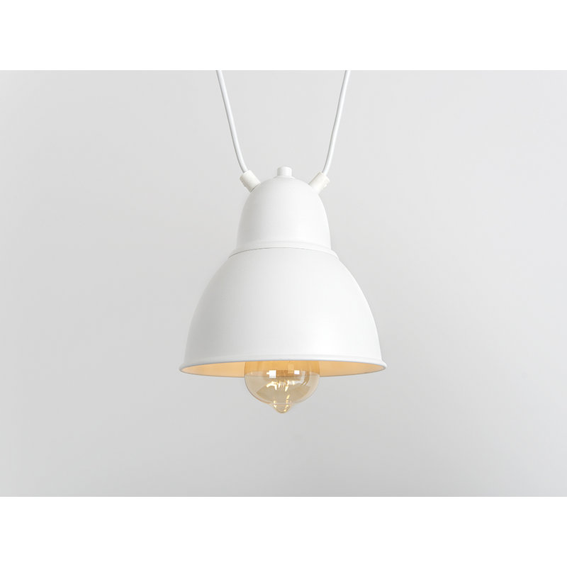 Culpeper 1 - Light Bell Pendant, White