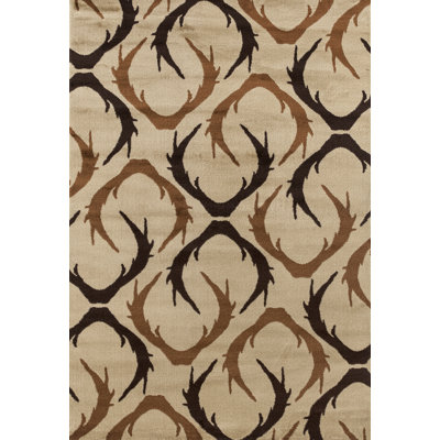 Tapis beige / brun Pippen