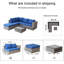 Ensemble de conversation modulaire avec coussins Salkeld