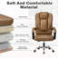Ergonomic Mid-Back Swivel Office Chair, Executive Chair with Adjustable Lumbar Support, Soft Padded Armrests-1415928204-1415928206