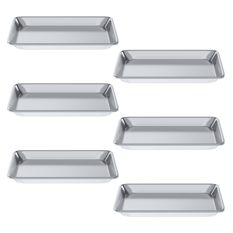 Moule à bonnets en aluminium de calibre 13 de 13 po x 10 po. Paquet de 6