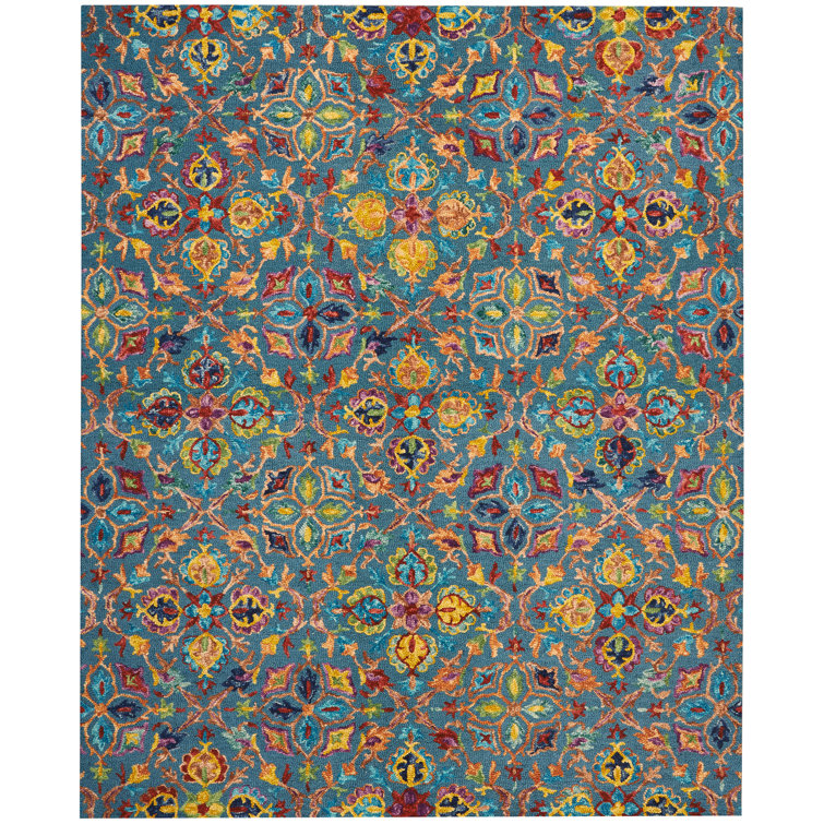 Guelph Damask Wool Hand Woven Area Rug