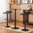 Adjustable Height Bar Table And 2 Chrome Adjustable Swivel Stools Set-1560703824-1560703831-1574702951