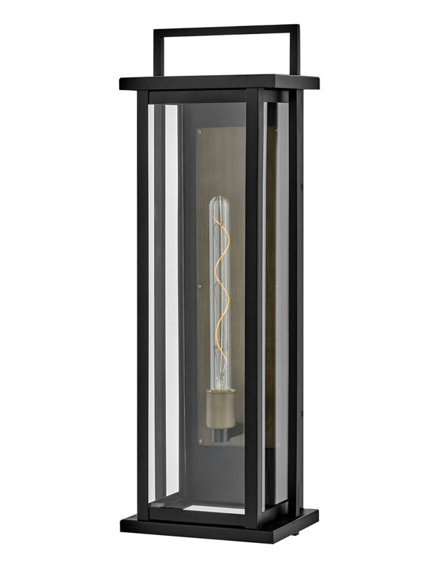 Langston Single Light Tall Wall Mount Aluminum Outdoor Lantern