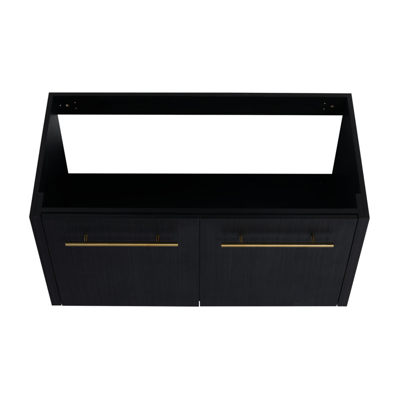 Black Chestnut 36 Inch Bathroom Furniture, Contemporary Design With Abundant Storage 36" Console, Chestnut, Flair Plentiful Options