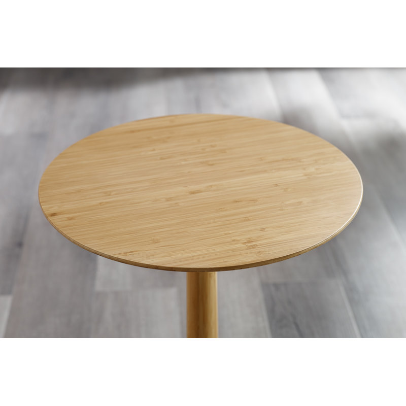 Table de bout à piédestal en bois massif, Blé