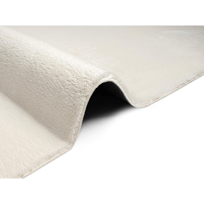 The Carpet Relax - Modern Rug, Fluffy, Short Pile, Non-Slip Underside, Washable up to 30°C, Super-Soft, Fur Look, Cream