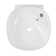 Ivy Glossy White Ceramic Square Wall Mount Bathroom Sink with Overflow