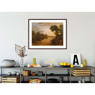 La Tamise près de Windsor par Joseph Mallord, William Turner, impression giclée encadrée