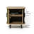 18.9" H Mid Century Modern Nightstand with Sliding Tambour Doors