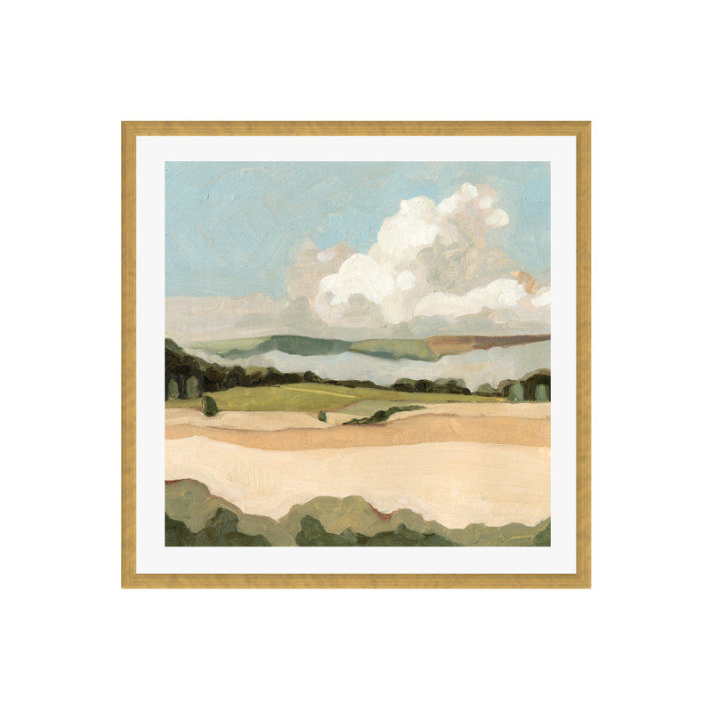 Cumulus Landscape II by Emma Scarvey, 30"H x 30"W, Gold