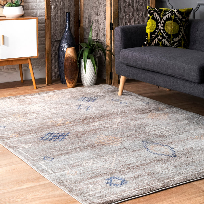 Guidry Geometric Indoor Rug, Rectangle 4' x 6'