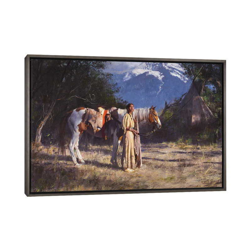 « Compagnons » par David Edward Kucera, reproduction d’art, H 18 po x l 26 po x P 1,5 po, Pas de tapis