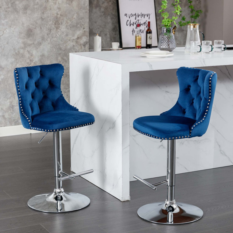 Karym Swivel Upholstered Counter Stool, WRES8970, WRES8970