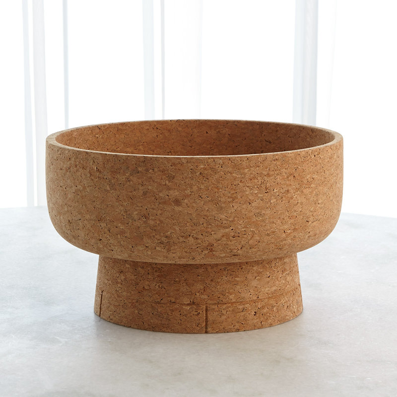 Tazza Cork Bowl, 9.5" H x 16" W x 16" D