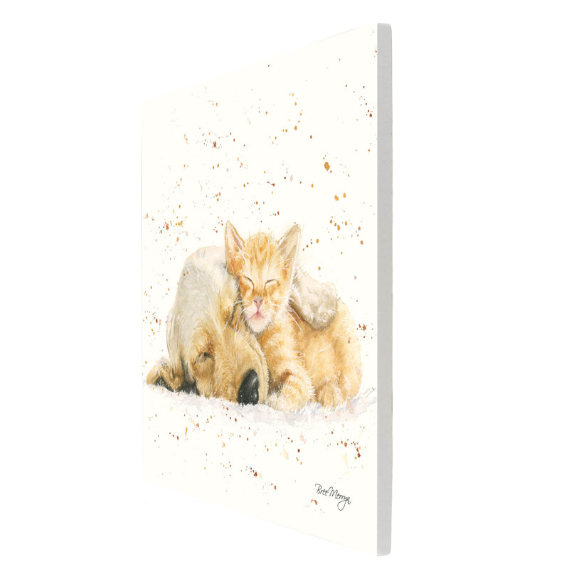 Fred and Ginger Cat & Dog Bree Merryn Artwork Ceramic Tile Wall Décor