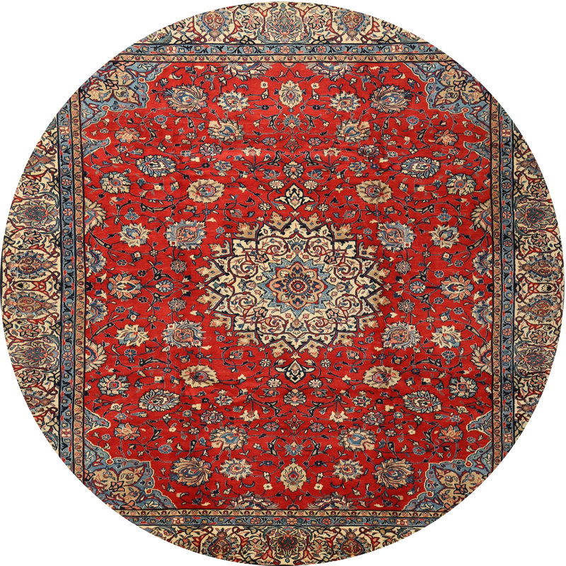 Cassee Oriental Indoor Rug, Round 6'