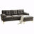 Reubyn Velvet L-Shaped Sectional Right Hand Facing-917210896