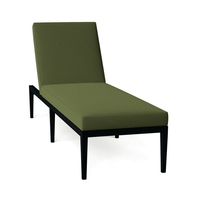 Chaise longue d'extérieur en aluminium forgé Elegante, Welt, Forêt de lin, Craie élégante 97