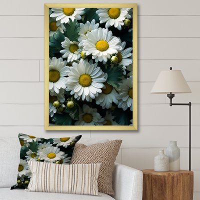 Fields of White Daisy Florescence Dreams II, reproduction d'art sur toile