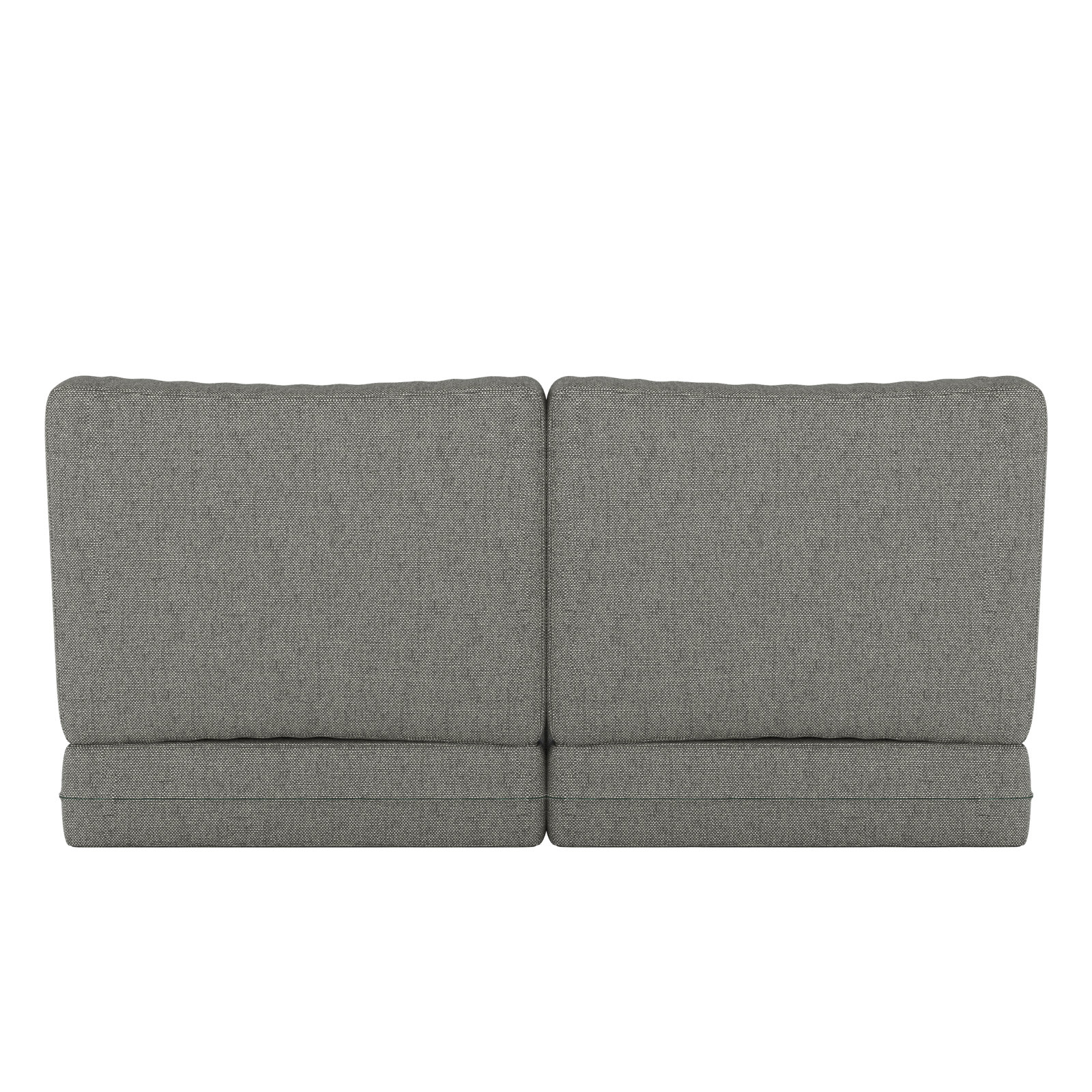 24" Sunbrella® Loveseat Seat and Back Cushion, Sunbrella Bliss Smoke