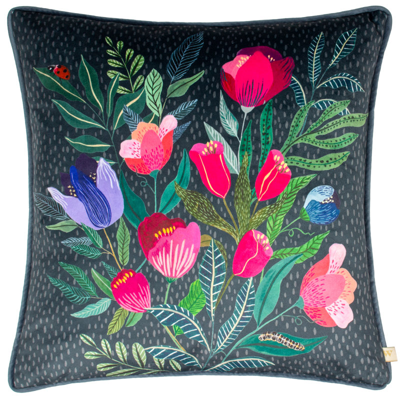 Floral Square Throw Cushion