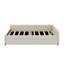 Lit plateforme tapissier avec port USB et gigogne-984512104