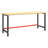 VidaXL Work Bench Frame Matte Black and Matte Red 70.9" x 22.4" x 31.1" Metal