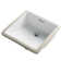 Elavo Ceramic Square Undermount Bathroom Sink with Overflow