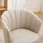 Fauteuil pivotant Petal, cuir fleur et rotation à 360 degrés-2112024712