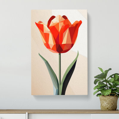 Tulip Flower Geometric No.2 - No Frame Print