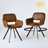 Adora Upholstered Swivel Dining Chair With Armrest for Kitchen Dining Room Side Chair-1065215121