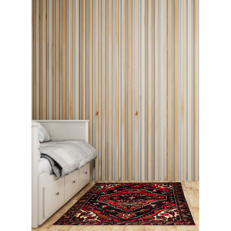 Tapis rouge Anadol Vintage 4 pi 11 po x 6 pi 5 po